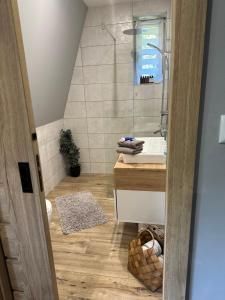 Ein Badezimmer in der Unterkunft Apartmány Klicperka