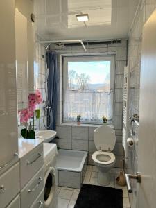 Kúpeľňa v ubytovaní Gemütliche Wohnung/ cozy apartment Niklasdorf