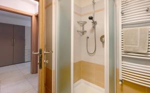 a bathroom with a shower and a walk in shower at Night and day 3 in Predazzo +17 photos