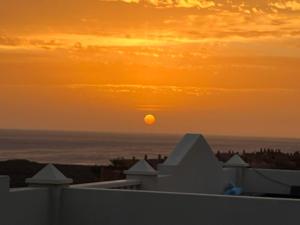 Blick auf den Sonnenuntergang/Sonnenaufgang von der Ferienwohnung aus oder aus der Nähe