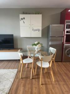 Kuchyňa alebo kuchynka v ubytovaní Apartamentos Castrón Douro