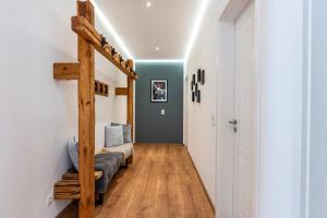 Katil atau katil-katil dalam bilik di Ferienhaus Lencer