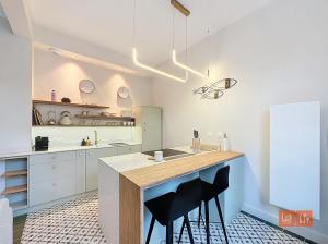 Kuchyň nebo kuchyňský kout v ubytování Pic-nic d'Opale