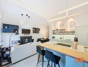 Kuchyň nebo kuchyňský kout v ubytování Pic-nic d'Opale