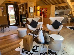 Posedenie v ubytovaní Chalet les 3 cerfs