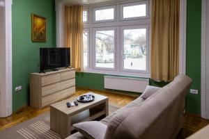TV a/nebo společenská místnost v ubytování Apartman Priča