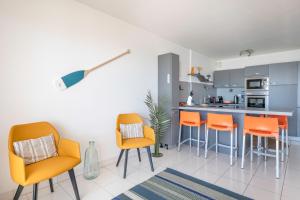 Kuchyňa alebo kuchynka v ubytovaní Vue mer - Appartement face mer pour 6