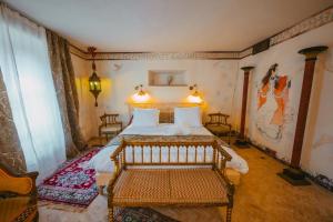 เตียงในห้องที่ Santolina Etrusca Bed and Breakfast, Sauna, Hammam, Jacuzzi