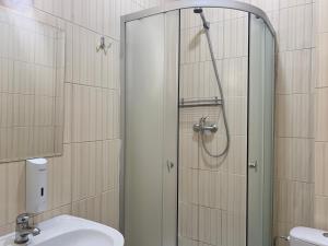 Koupelna v ubytování Budget Hotel Ekotel