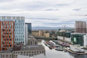 Una vista general de Dublín o una vista desde la ciudad tomada desde el departamento