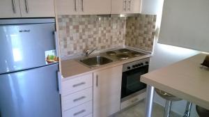 Kuchyň nebo kuchyňský kout v ubytování Gaia Studios & Apartments + 37 fotografií