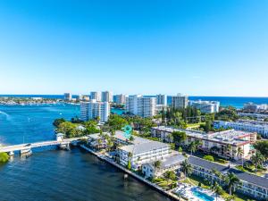 an aerial view of a city next to the water at Elegant Escape! in Boca Raton