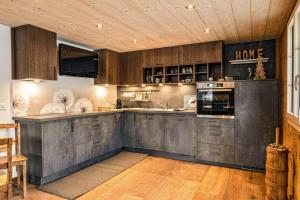 Eldhús eða eldhúskrókur á Chalet Halten
