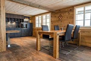 Kuchyň nebo kuchyňský kout v ubytování Chalet Halten