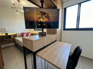 Ảnh trong thư viện ảnh của APTO TESLA 02,academia, sala de festa, piscina e Ar cond ở São Carlos