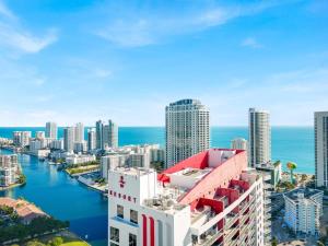 Nespecifikovaný výhled na destinaci Hallandale Beach nebo výhled na město při pohledu z penzionu – hostince