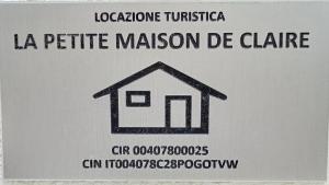 La petite maison de Claire tanúsítványa, márkajelzése vagy díja