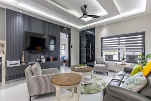 Posezení v ubytování Vena Villas, Ocho Rios, Beach Property