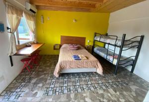 Postel nebo postele na pokoji v ubytování Hospedaje Vista al Mar