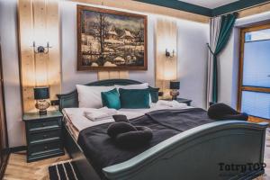 Posteľ alebo postele v izbe v ubytovaní TatryTop City Krupówki