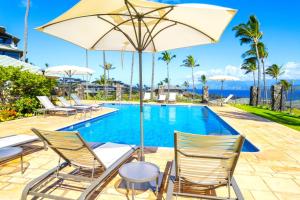 KBM Resorts FREE CAR Kapalua Bay Villa Oceanfront 1-Bedroom Condo with Amazing views KBV-30G2内部或周边的泳池