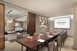 Ruang duduk di Somerset QPlex Shenzhen