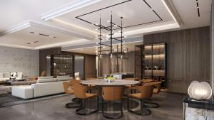 Ruang duduk di Hilton Shanghai Zhangjiang Science City - Shuttle bus to Shanghai Disney Resort and Shanghai New International Expo Centre during exhibition period and 30 minutes drive to PVG