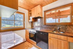 Kuchyň nebo kuchyňský kout v ubytování Panorama Ferienhaus Zentral