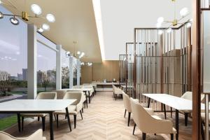 Restaurace v ubytování Atour Hotel Xiamen Wuyuanwan Wanda Plaza