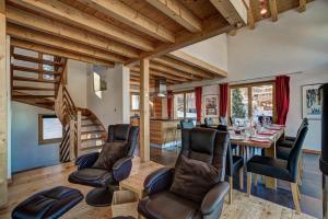 Posezení v ubytování Chalet Tubber