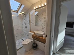 Koupelna v ubytování Camere de Inchiriat IGLOO + 37 fotografií