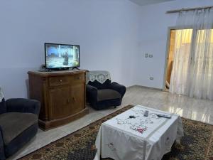 TV a/nebo společenská místnost v ubytování New Heliopolis apartment