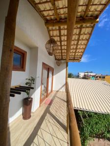 Μπαλκόνι ή βεράντα στο Bangalo Aconchegante - Praia Dulé ES