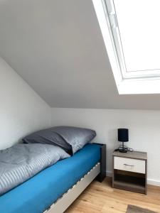 Voodi või voodid majutusasutuse Schöne Wohnung in ruhigen Kernen im Remstal - 10min nach Stuttgart toas