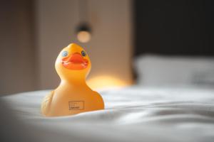 Postel nebo postele na pokoji v ubytování Hotel Christof