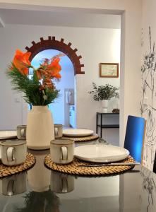 Χώρος καθιστικού στο Im Rebennest - 3,5 ZKB mit Terasse und Garten an den Weinbergen