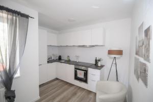 Kuchyň nebo kuchyňský kout v ubytování Ferienwohnung Nußbaumer