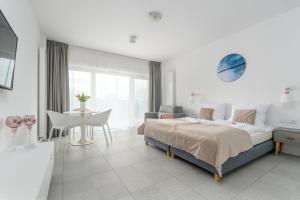 Posteľ alebo postele v izbe v ubytovaní Your Holidays Aquamarina PRIMA