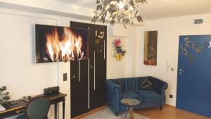 Χώρος καθιστικού στο Stilvolles Appartement im Zentralen Schwabing - Univiertel Innenstadt