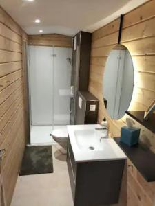 Koupelna v ubytování Chalet Oz