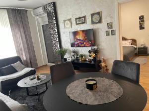 Istumisnurk majutusasutuses Ria apartman