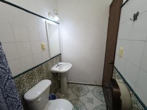 Koupelna v ubytování Hotel Rath