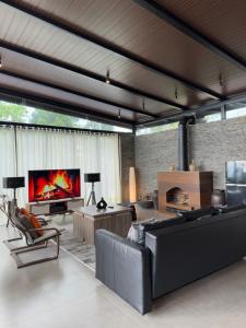 Posezení v ubytování Annapurna Resort Puncak