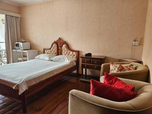 Cama ou camas em um quarto em Flat Garvey Apart-hotel mais 37 fotos