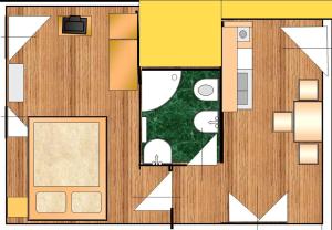 Půdorys ubytování Apartments Vodice Srima