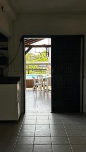 Balkón nebo terasa v ubytování Kitnet 1 na Joaquina com piscina