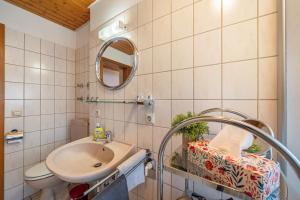 Koupelna v ubytování Haus Schöneck