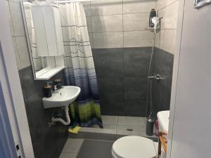 Koupelna v ubytování Lemonia + 22 fotografií
