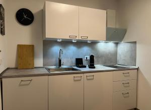 Η κουζίνα ή μικρή κουζίνα στο Moderne Wohnung mit Waldflair und Kaffeegenuss