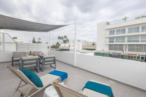 Balkón nebo terasa v ubytování Evas Apartment